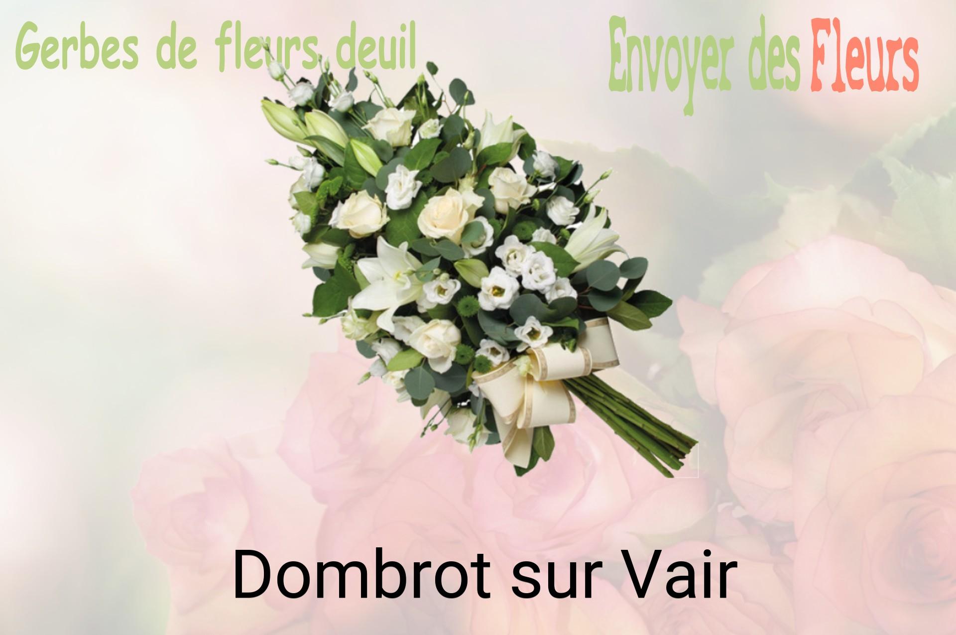 Gerbe de fleurs de deuil livrée à Dombrot-sur-Vair